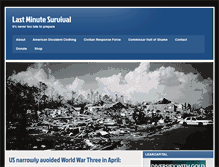 Tablet Screenshot of lastminutesurvival.com